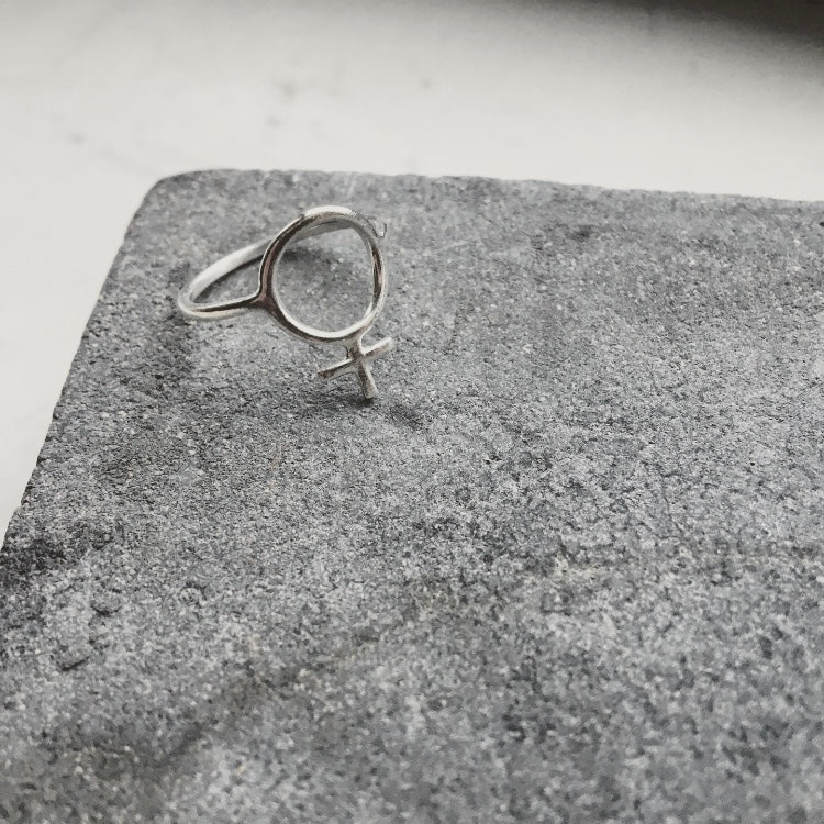 Ada Feminist Ring Bronze or Gold