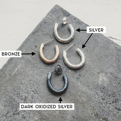 Hilma Feminist Stud Earring Silver or Bronze