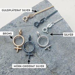 Enchain Thin Chain Silver / Black Ox / Gold Plated
