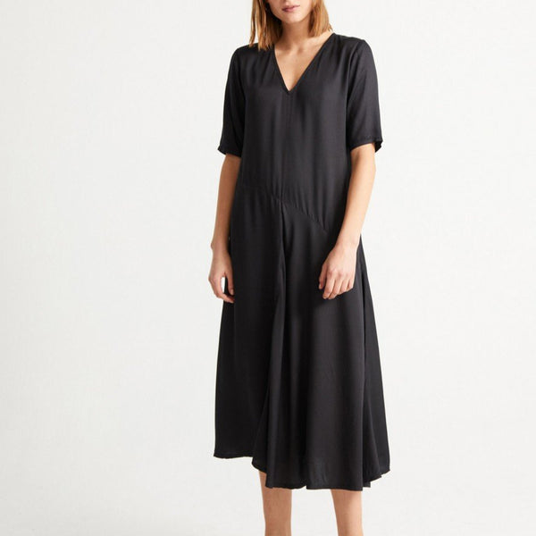 Bambola Dress In Black Tencel, Sizes XS, M, XL