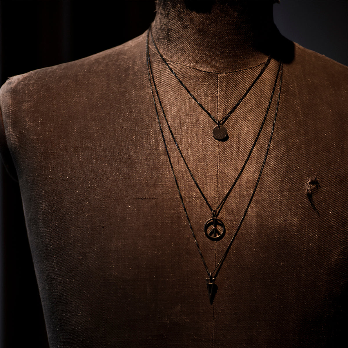 Peace Sign No.2 Necklace Silver