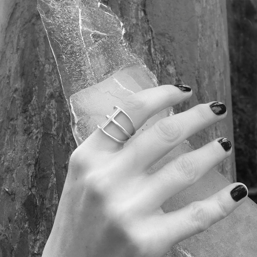 Huokaus Ring Silver