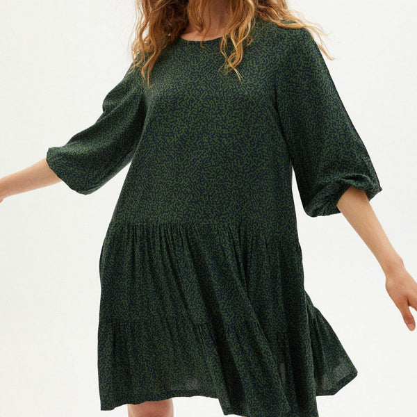 Lily Dress Green Lenzing Ecovero Viscose Size S