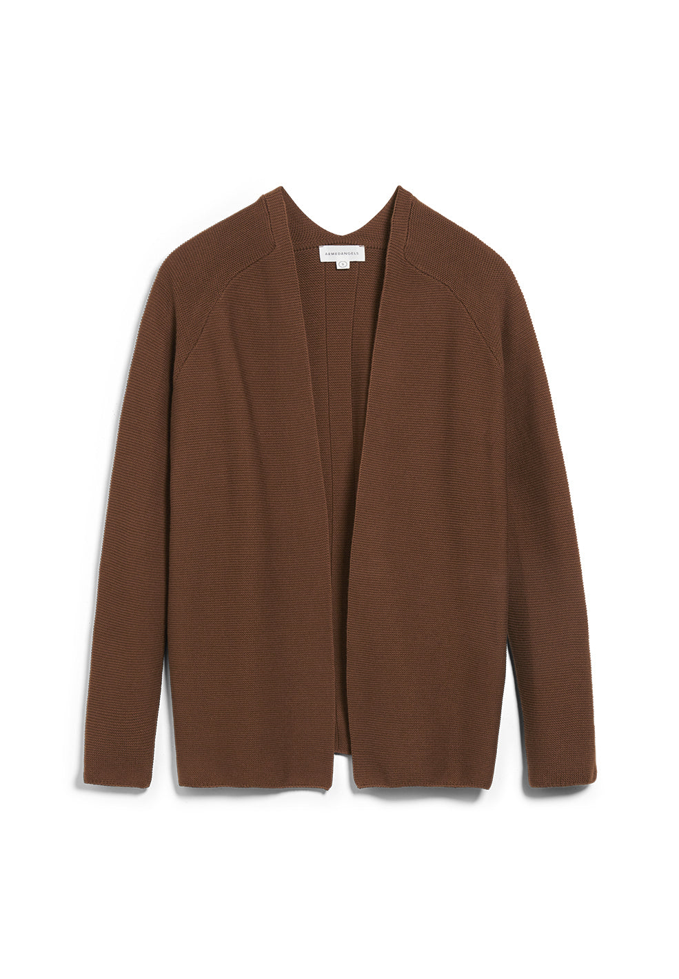 Maashaa Brown Knitted Cardigan in Organic Cotton Size L