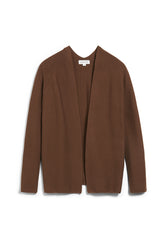 Maashaa Brown Knitted Cardigan in Organic Cotton Size L