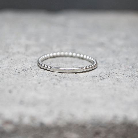 Dots Ring Silver or Brass