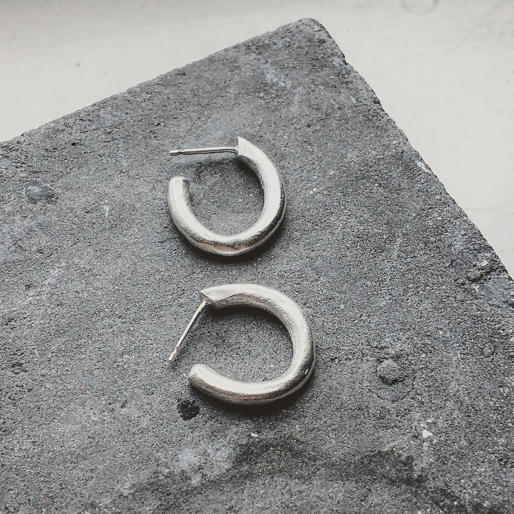 Runsas Hoop Earring Silver or Bronze