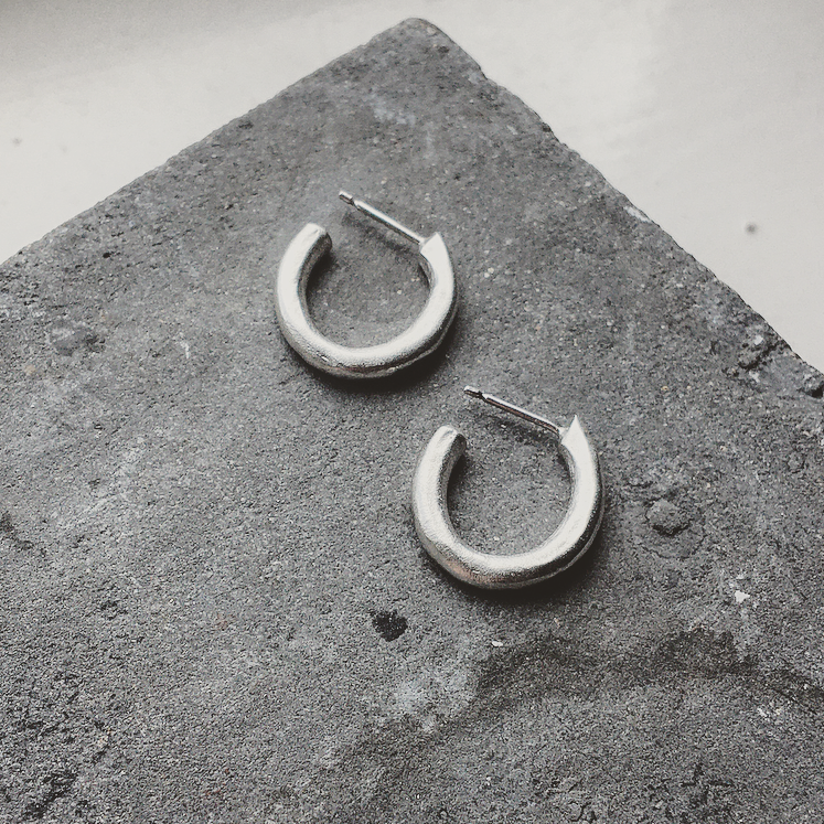 Runsas Hoop Earring Silver or Bronze