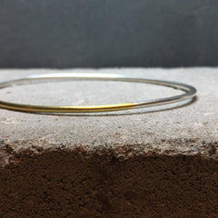 Loop Bangle Bracelet Silver / Brass / Copper
