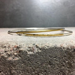 Loop Bangle Bracelet Silver / Brass / Copper