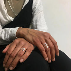 Huokaus Ring Silver
