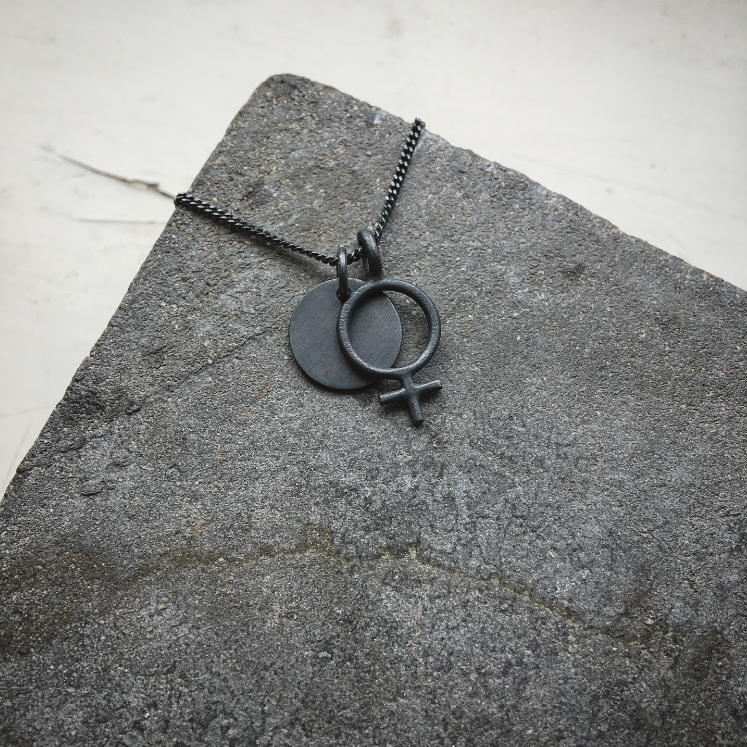 Enchain Thin Chain Silver / Black Ox / Gold Plated