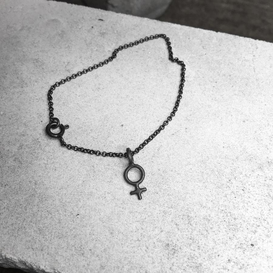 Minna Feminist Charm Bracelet Silver or Bronze